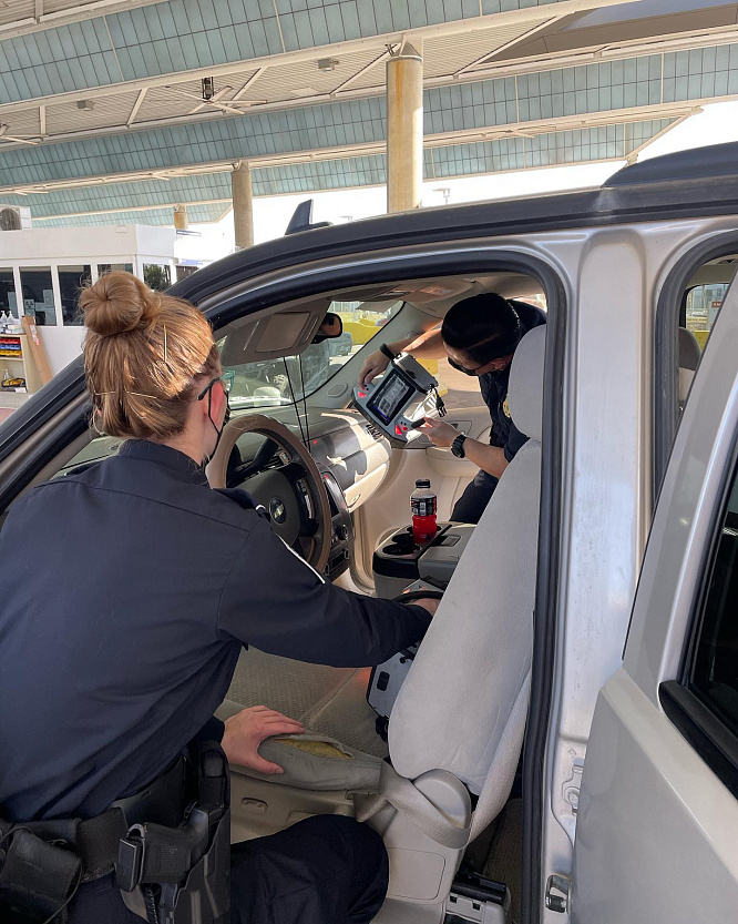 Портативный рентгеновский сканер обратного рассеивания PXT